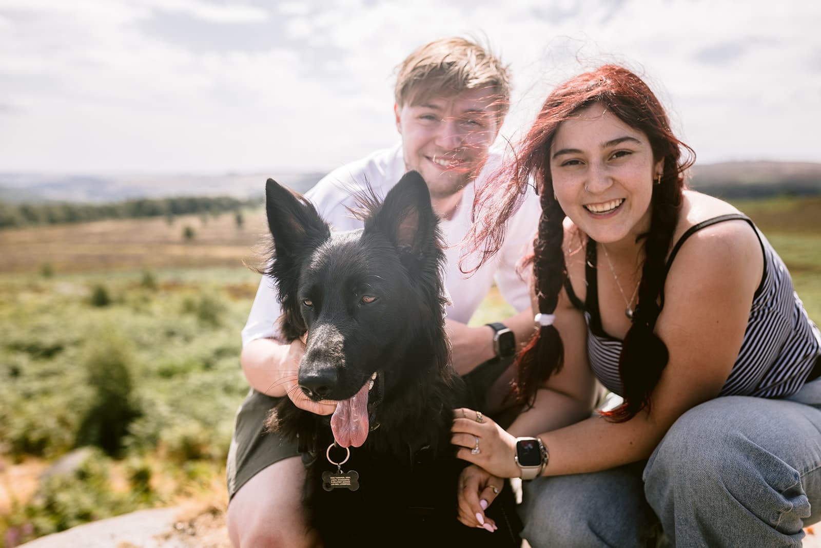 Ezgi and Josh during their engagement